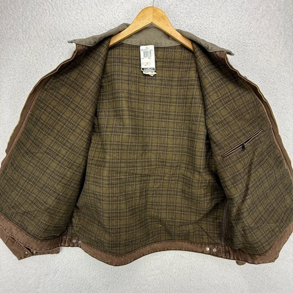 Carhartt Detroit Jacket Blanket Lined Mens 3XLT J97 CHT Chestnut Brown NWT NOS